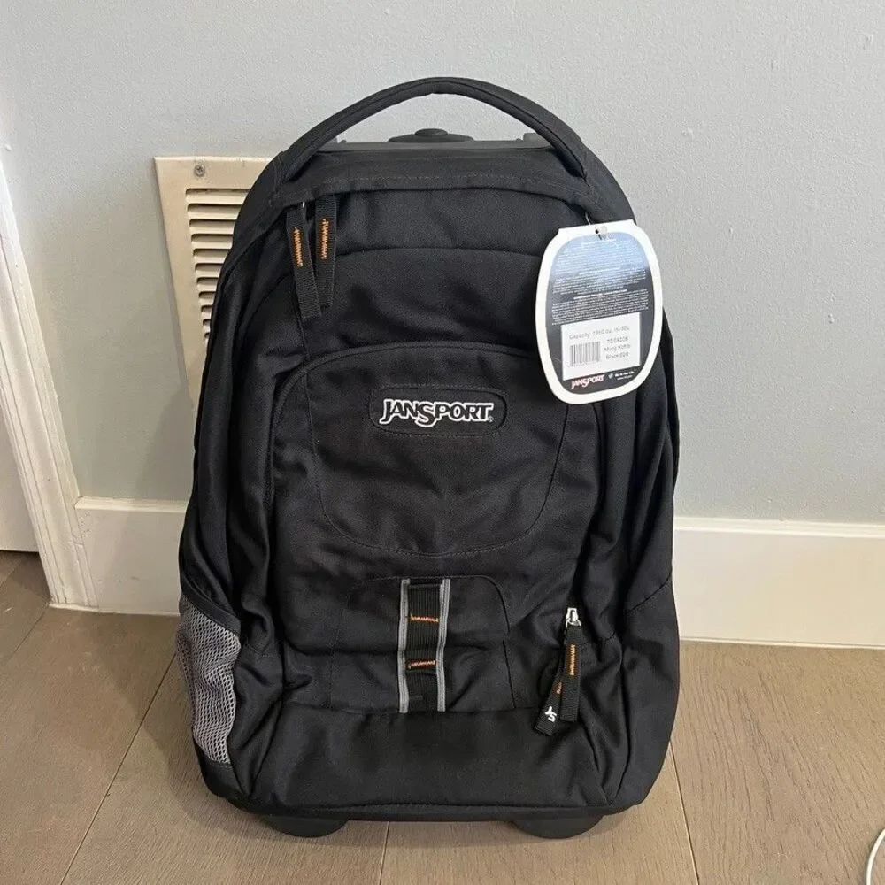 Jansport Wheeled Backpack Black NEW